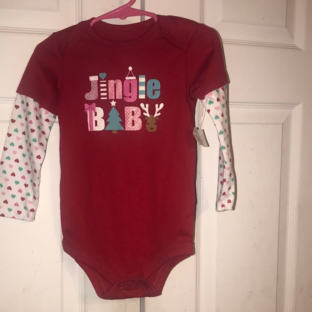 NWT Infant Girl’s Holiday Onesie